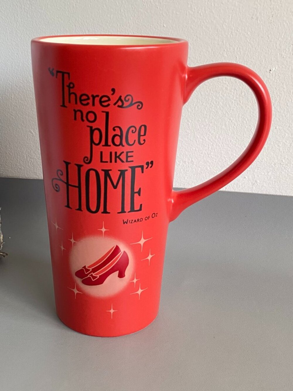 Hallmark Wizard Of Oz Tall Mug There's No Place Like Home Ruby Slippers New